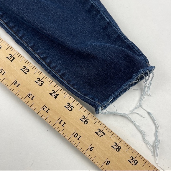 Kut From The Kloth Jeans Womens 2 Blue Denim Rough Hem - Picture 7 of 9